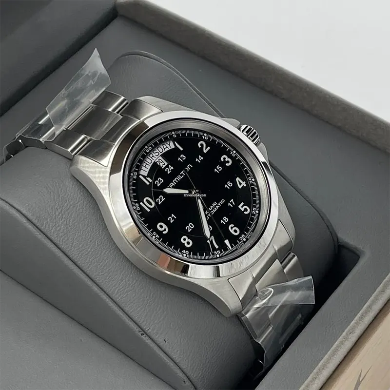 Hamilton Khaki Field King Automatic Black Dial Men's Watch- H64455133